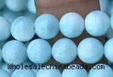 CHM301 15.5 inches 6mm round blue hemimorphite gemstone beads