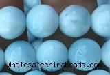 CHM302 15.5 inches 8mm round blue hemimorphite gemstone beads