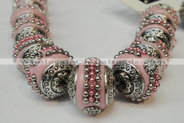 CIB111 18mm round fashion Indonesia jewelry beads wholesale