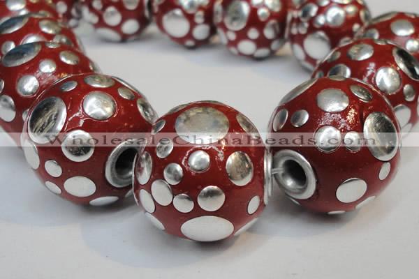 CIB253 22mm round fashion Indonesia jewelry beads wholesale