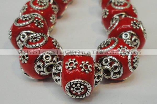 CIB281 16*16mm rondelle fashion Indonesia jewelry beads wholesale