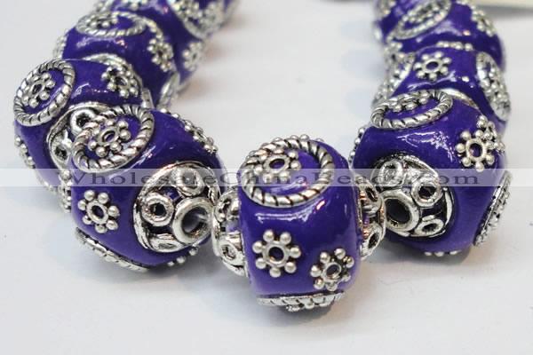 CIB283 16*16mm rondelle fashion Indonesia jewelry beads wholesale