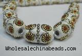 CIB295 14*22mm drum fashion Indonesia jewelry beads wholesale