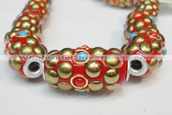 CIB320 13*25mm drum fashion Indonesia jewelry beads wholesale