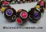 CIB351 20mm round fashion Indonesia jewelry beads wholesale