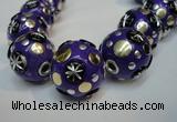 CIB366 23mm round fashion Indonesia jewelry beads wholesale