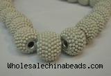 CIB390 15mm round fashion Indonesia jewelry beads wholesale