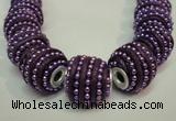 CIB474 14*14mm drum fashion Indonesia jewelry beads wholesale