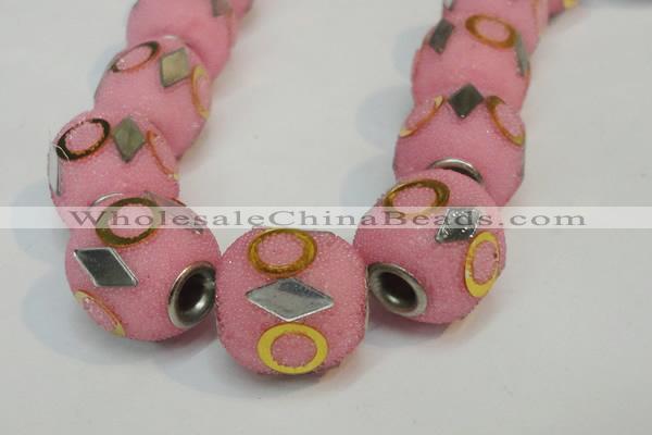 CIB481 15*16mm drum fashion Indonesia jewelry beads wholesale