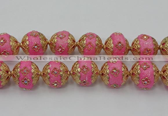 CIB548 22mm round fashion Indonesia jewelry beads wholesale