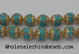 CIB550 22mm round fashion Indonesia jewelry beads wholesale