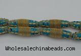 CIB607 16*60mm rice fashion Indonesia jewelry beads wholesale