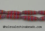 CIB634 16*60mm rice fashion Indonesia jewelry beads wholesale