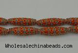 CIB635 16*60mm rice fashion Indonesia jewelry beads wholesale