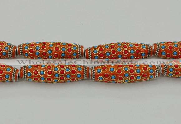 CIB635 16*60mm rice fashion Indonesia jewelry beads wholesale