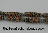 CIB640 16*60mm rice fashion Indonesia jewelry beads wholesale