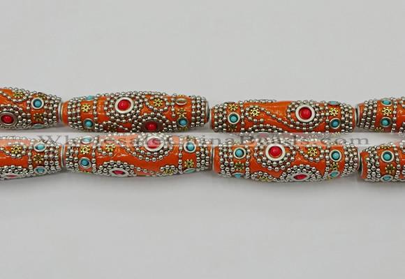 CIB647 16*60mm rice fashion Indonesia jewelry beads wholesale