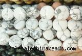 CIBS09 15 inches 20mm coin white howlite gemstone beads wholesale