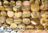 CIBS23 15 inches 20mm coin picture jasper gemstone beads wholesale