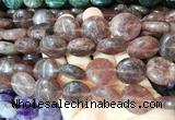 CIBS28 15 inches 20mm coin strawberry quartz gemstone beads wholesale