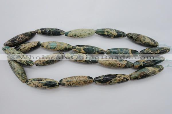 CIJ104 15.5 inches 12*40mm rice impression jasper beads wholesale