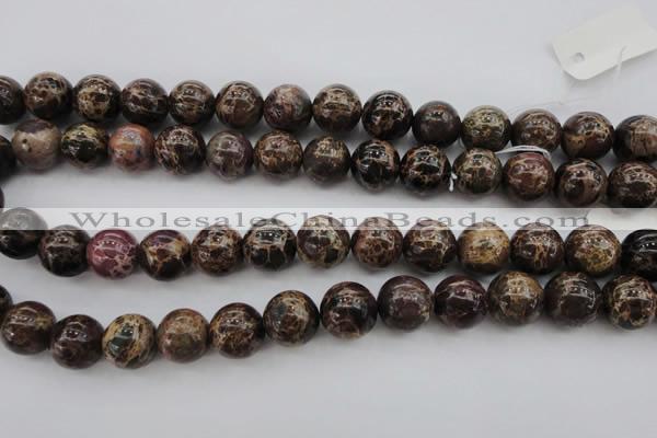 CIJ115 15.5 inches 12mm round dyed impression jasper beads wholesale