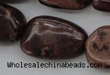 CIJ130 15.5 inches 15*18mm – 18*25mm freeform dyed impression jasper beads