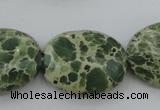 CIJ80 15.5 inches 13*18mm oval impression jasper beads wholesale