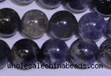 CIL04 15.5 inches 9mm round natural iolite gemstone beads