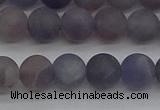 CIL109 15.5 inches 6mm round matte iolite gemstone beads