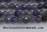 CIL117 15.5 inches 4mm faceted round iolite gemstone beads