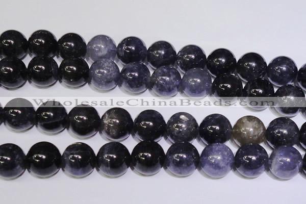 CIL28 15.5 inches 13mm round AA grade natural iolite gemstone beads