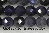 CIL50 15.5 inches 6mm faceted round iolite gemstone beads