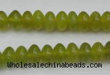 CKA214 15.5 inches 6*10mm rondelle Korean jade gemstone beads