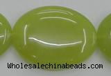 CKA252 15.5 inches 30*40mm oval Korean jade gemstone beads