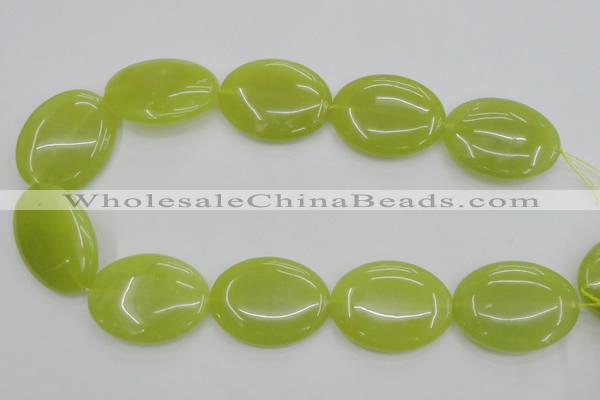 CKA252 15.5 inches 30*40mm oval Korean jade gemstone beads