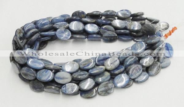 CKC08 16 inches 8*10mm flat oval natural kyanite beads wholesale