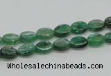 CKC109 16 inches 6*8mm oval natural green kyanite beads wholesale