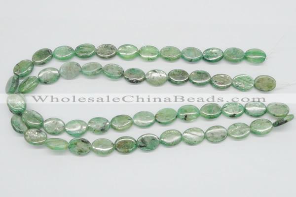 CKC113 16 inches 12*16mm oval natural green kyanite beads wholesale