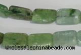 CKC65 15.5 inches 8*12mm rectangle natural green kyanite beads