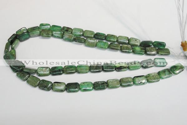 CKC66 15.5 inches 10*14mm rectangle natural green kyanite beads