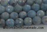 CKC702 15.5 inches 8mm faceted round imitation blue kyanite beads