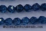 CKC711 15.5 inches 6mm faceted nuggets imitation kyanite beads