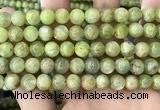 CKC768 15.5 inches 10mm round natural green kyanite beads