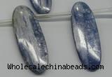 CKC77 Top drilled 12*35mm oval natural kyanite gemstone beads