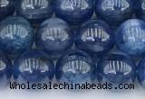 CKC791 15 inches 8mm round blue kyanite beads wholesale