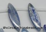 CKC82 Top drilled 10*35mm marquise natural kyanite gemstone beads