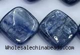 CKC825 15 inches 15*15mm - 16*16mm square blue kyanite beads