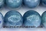 CKC841 15 inches 10mm round blue kyanite beads