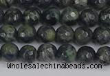 CKJ310 15.5 inches 4mm faceted round kambaba jasper beads